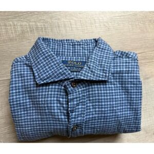 POLO RALPH LAUREN Blue Heather Multi men's large classic fit